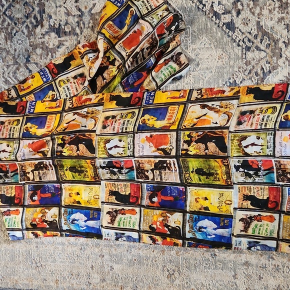 Signals 100 %silk Neck Scarf Colorful Photo Graphic Prints Scarf - Picture 7 of 10